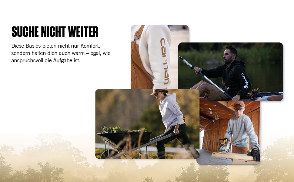 Світшот з капюшоном Carhartt Sleeve Logo для чоловіків, чорний, розмір S