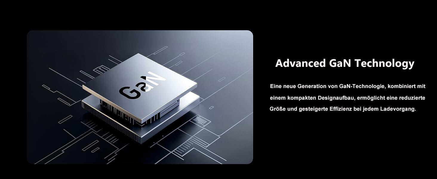 Зарядний пристрій USB-C 67W 3-Port PD PPS для MacBook, iPhone, Samsung Galaxy, iPad, Pixel - Чорний