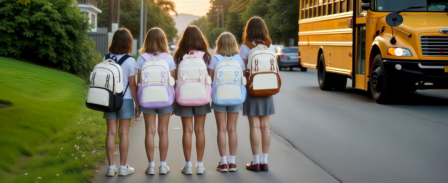 Шкільний рюкзак Aryan для жінок, 17 дюймів, легкий, з відділенням для ноутбука, сумка для жінок, підлітків, дівчаток та хлопців, для подорожей, навчання та роботи (колір: коричневий)