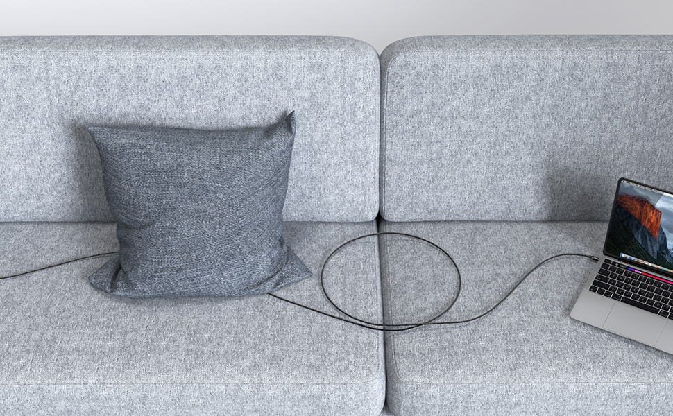 Кабель USB-C 30см [2 шт], білий: USB-A на USB-C, швидка зарядка, нейлон, сумісний з iPhone, Samsung Galaxy