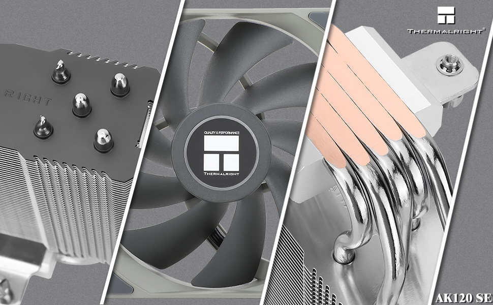 Thermalright Assassin King 120 SE ARGB: Кулер для CPU з 5 Heatpipes та PWM вентилятором, сумісний з AMD AM4/AM5 та Intel LGA 1700/1150/1151/1200