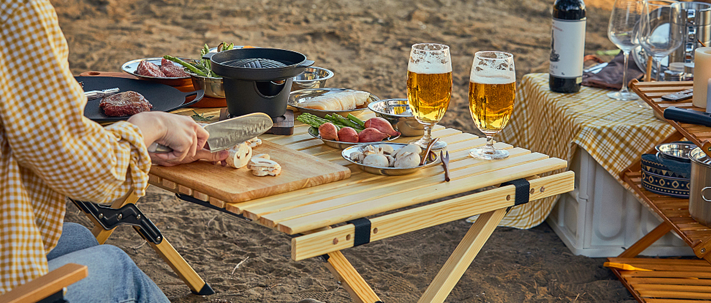 Набір посуду для кемпінгу Lixada: каструля, плитка, столові прилади (2-3 особи), для пікніків та BBQ