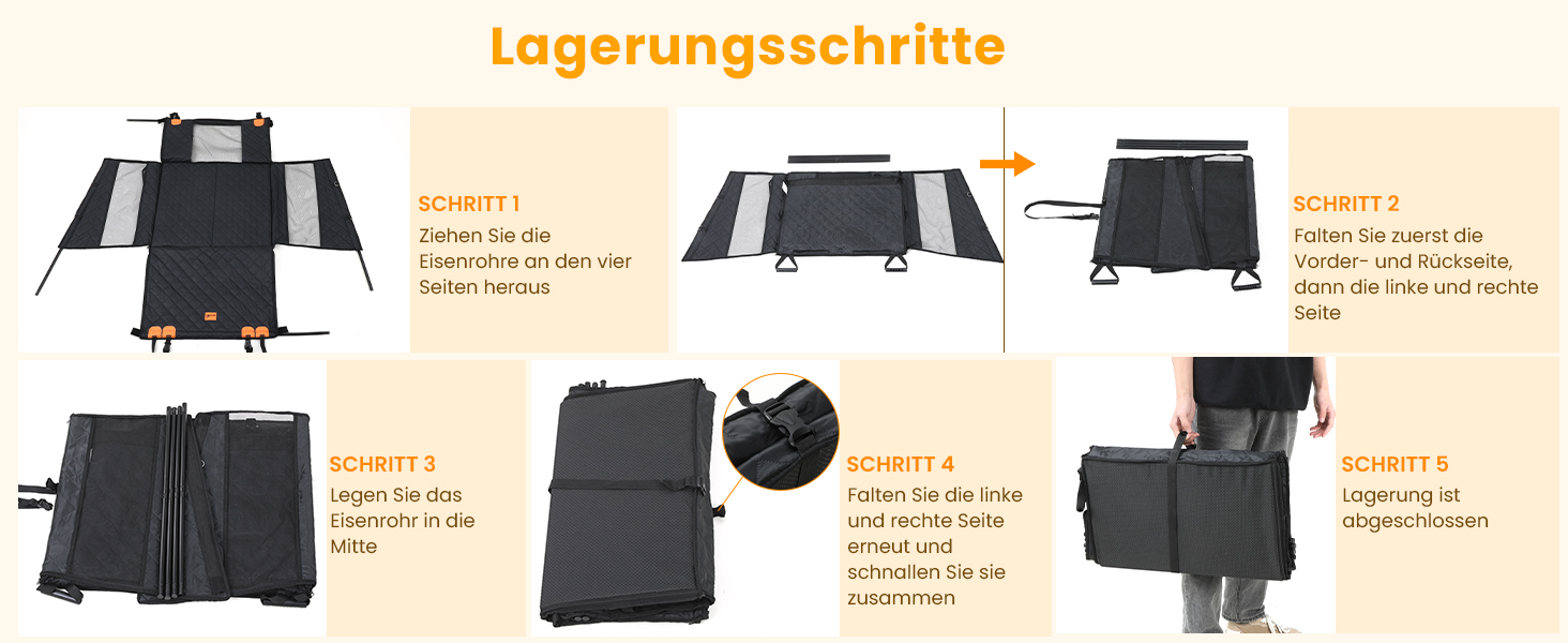 Pecute Dog Car Seat - XL Upgrade - Reinforced & Secure for Medium & Large Dogs - 70x61x55cm with 4 Straps