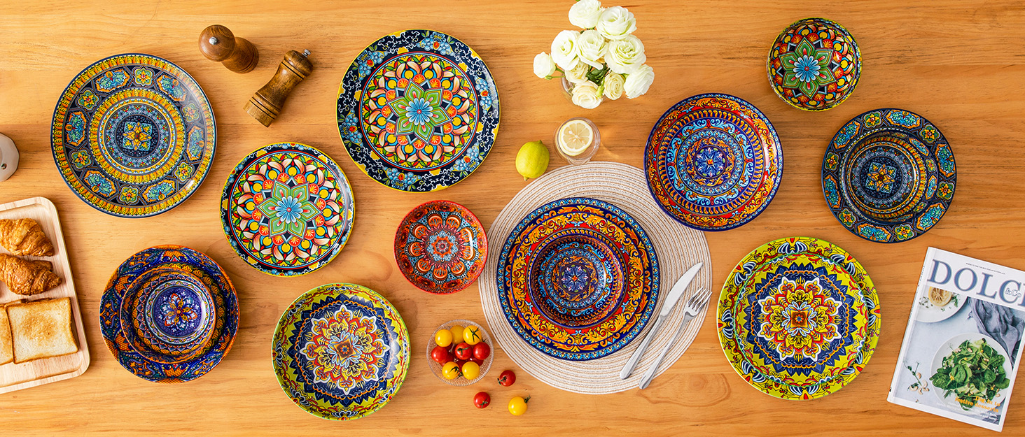 Набір супових тарілок Vancasso (6 шт) з порцеляни, 840 мл – для супу, салату, рамену, мюслі, пасти та десерту