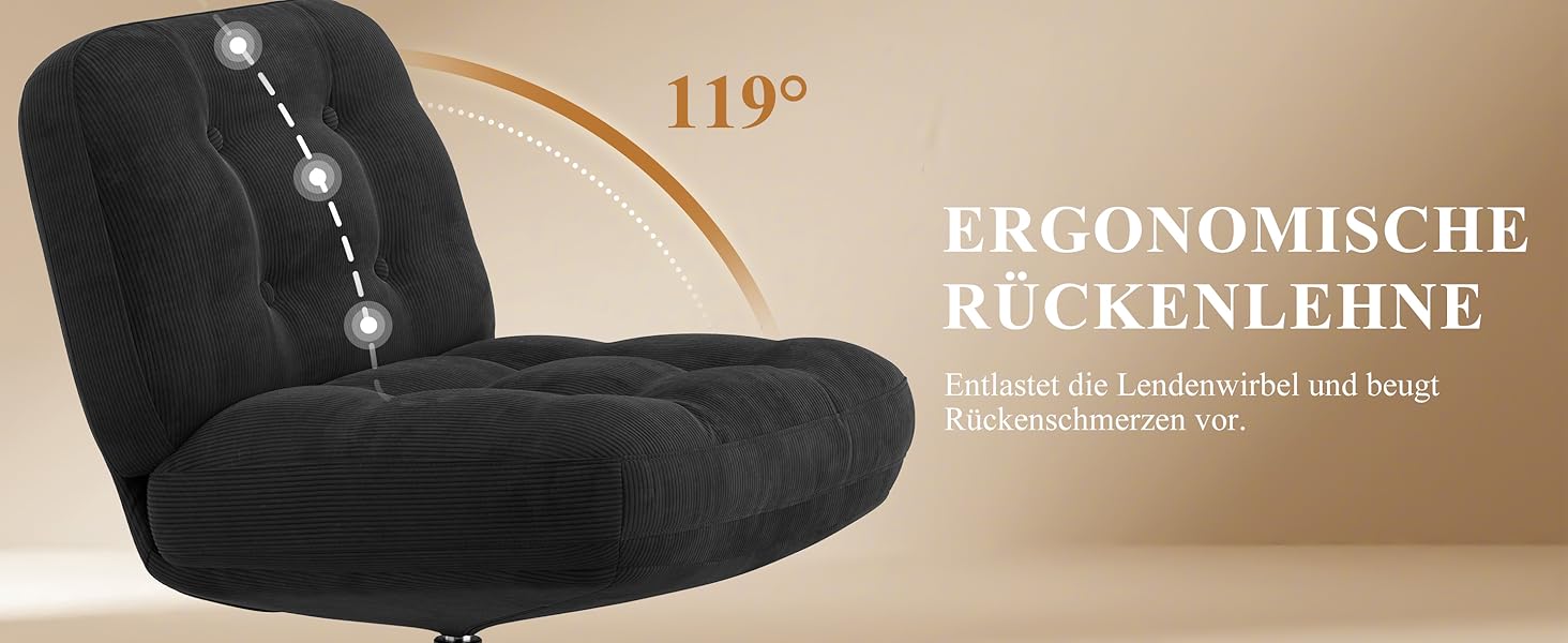 Офісне крісло Colamy: ергономічне, з регульованою підголівником та поперековою підтримкою (без роликів)