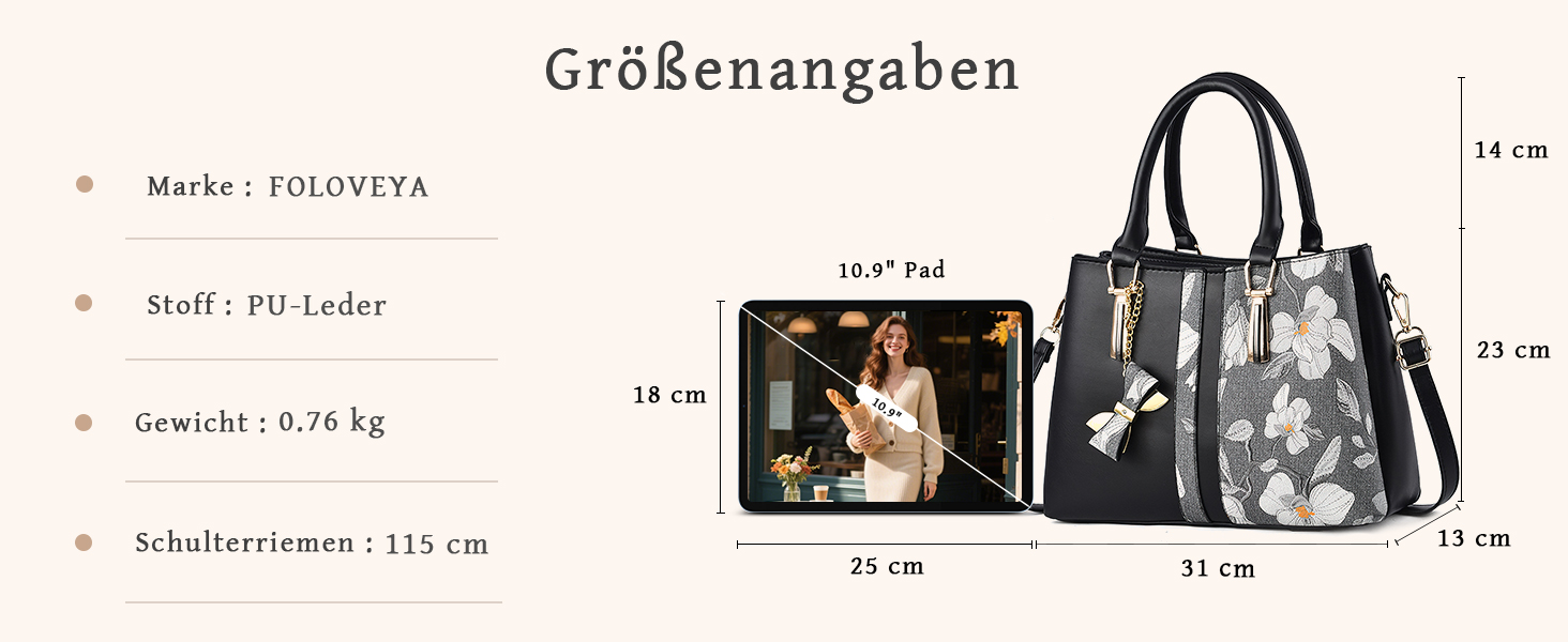 Стильна жіноча сумка-шопер Blau з ручками та ланцюжком, шкірзам, для роботи, подорожей, школи