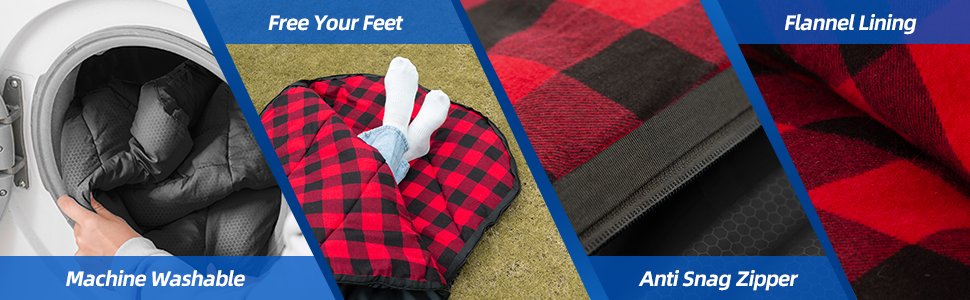 Зимовий спальний мішок Bessport на 3-4 сезони, теплий фланелевий спальник для кемпінгу та подорожей, водонепроникний та ультралегкий, чорний