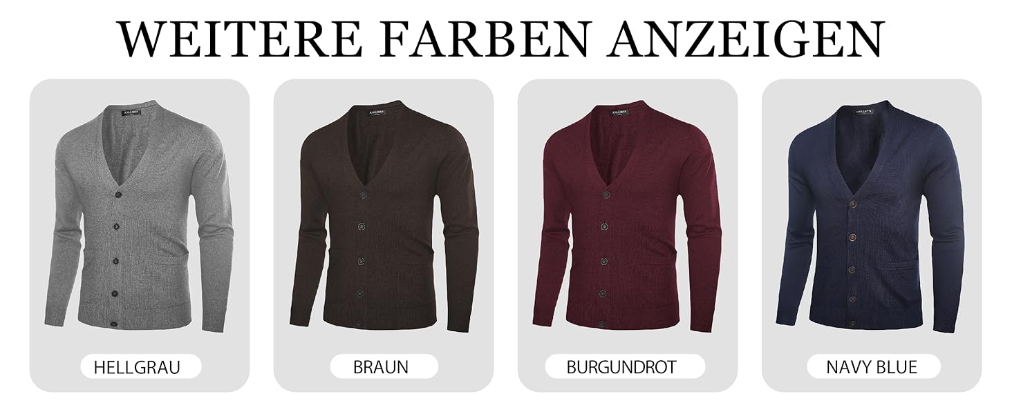Чоловічий кардиган Kaspin з вовняної суміші, V-подібний виріз, ґудзики та кишені (колір кава, розмір S)