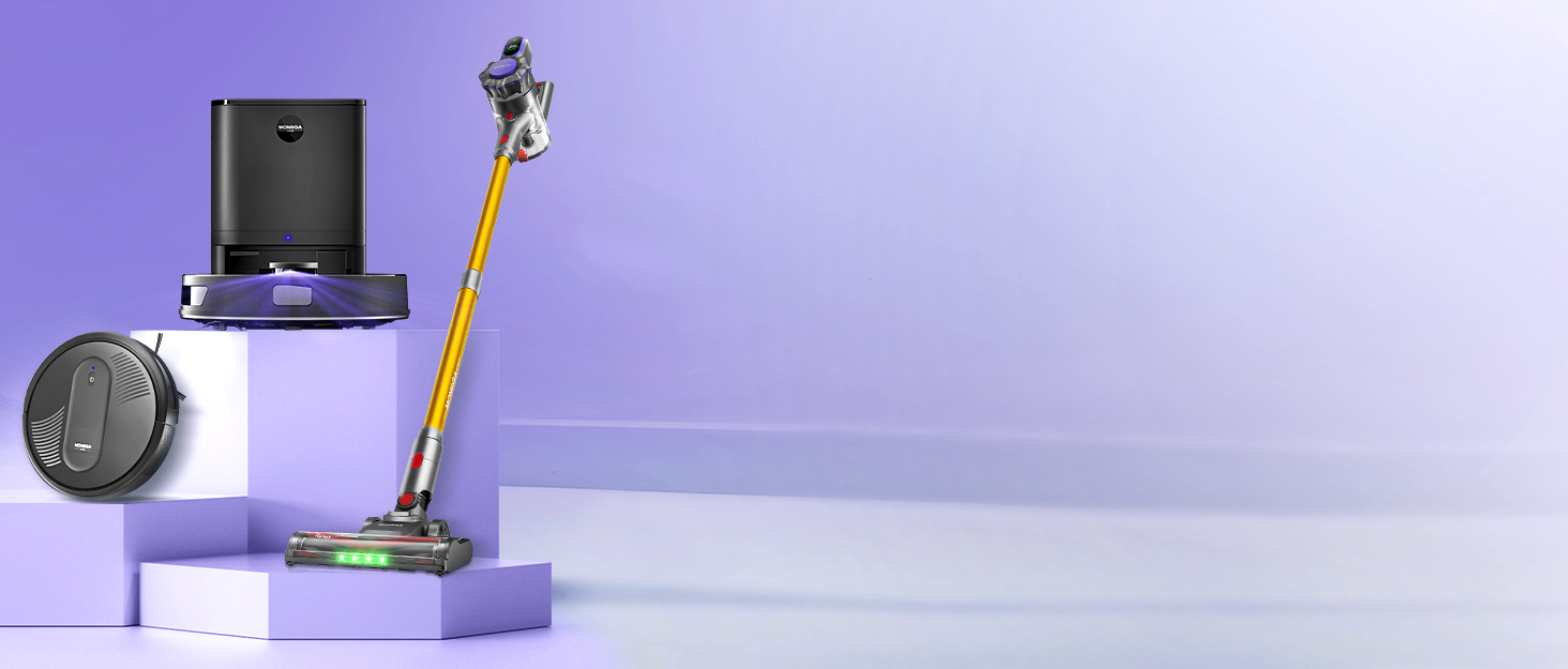 Робот-пилосос MONSGA з функцією миття, потужність 5000Pa, час роботи 180 хв, система захисту від спутання, навігація LiDAR, для килима, шерсті тварин, керування через додаток та пульт (чорний)