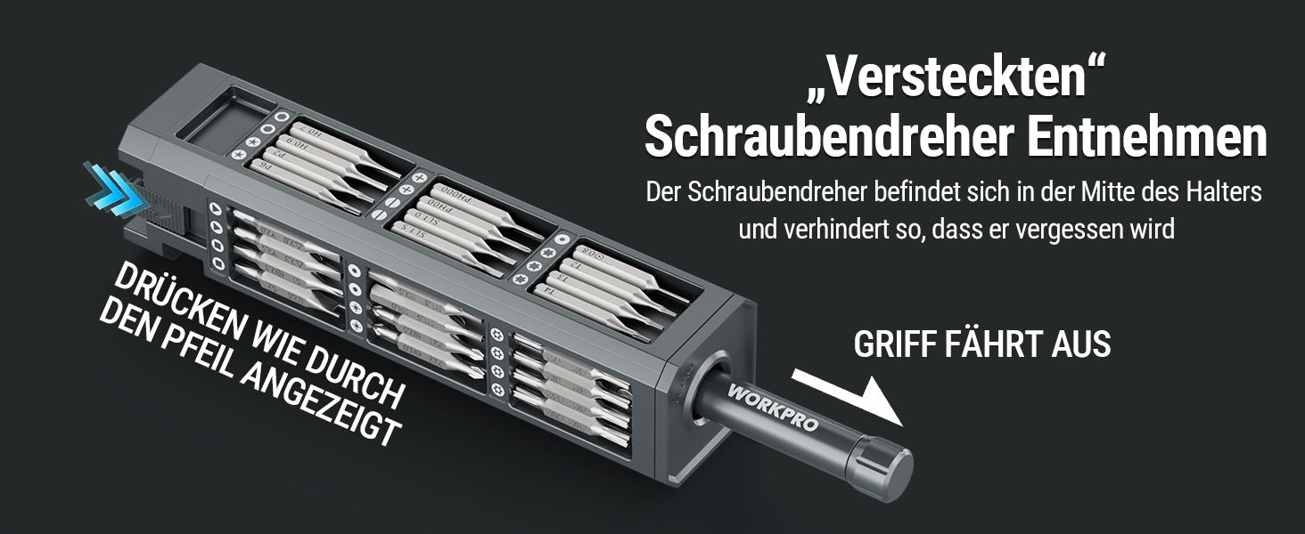 Набір викруток WORKPRO 60 в 1 для дрібної механіки, преміум-якість, з бітами Cr-V, для точного ремонту