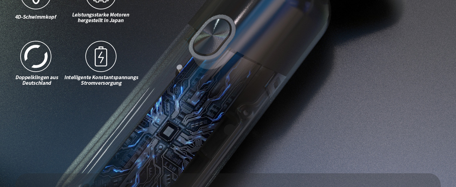 Електричний гоління для чоловіків Sejoy з 4D головкою, бездротовий, для мокрого та сухого гоління, потужний мотор