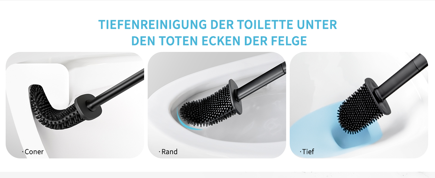 Набір для чищення унітазу Mr.SlGA з тримачем, настінний, компактний, білий, 2 шт. (чорний)