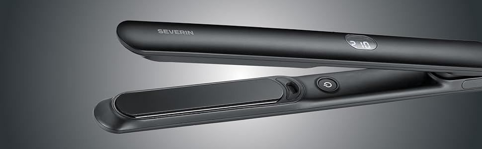 Severin випрямляч для волосся HG 0622 Mattschwarz: керамічне покриття, іонізація, 130-230°C