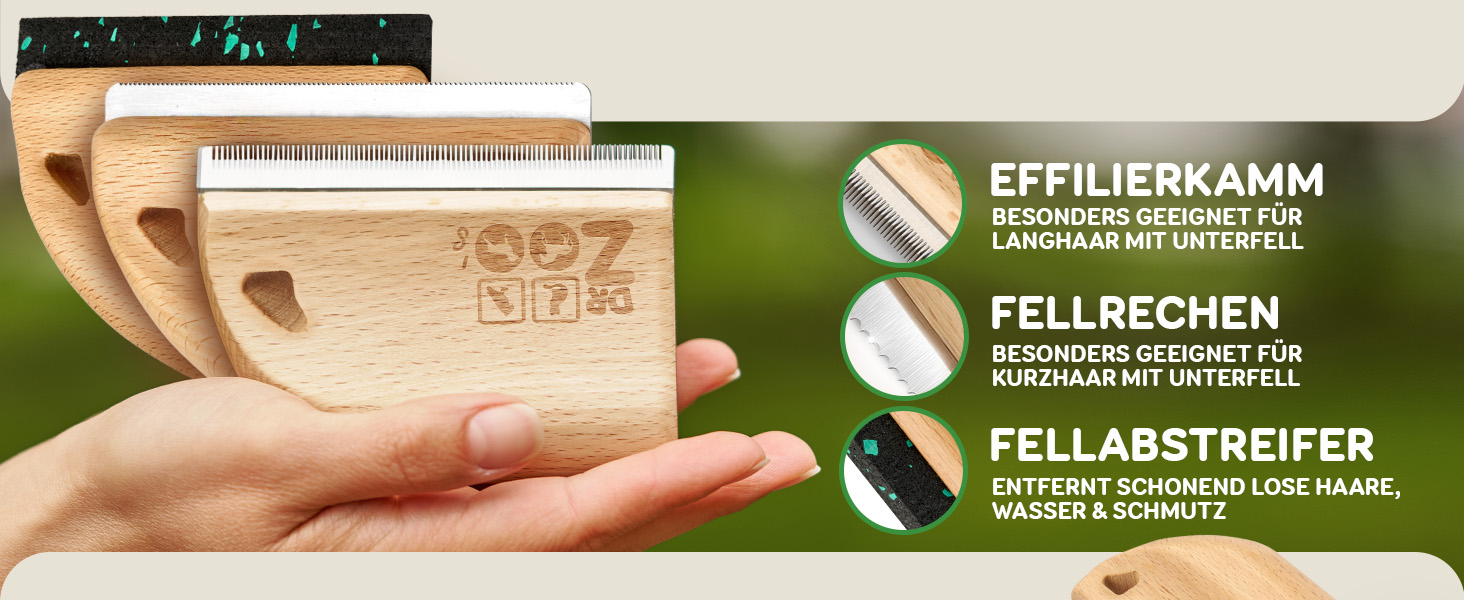 Щітка для собак DR Zoo 'Robbi' - якісна щітка для грумінгу, видаляє підшерсток у собак великих та малих порід