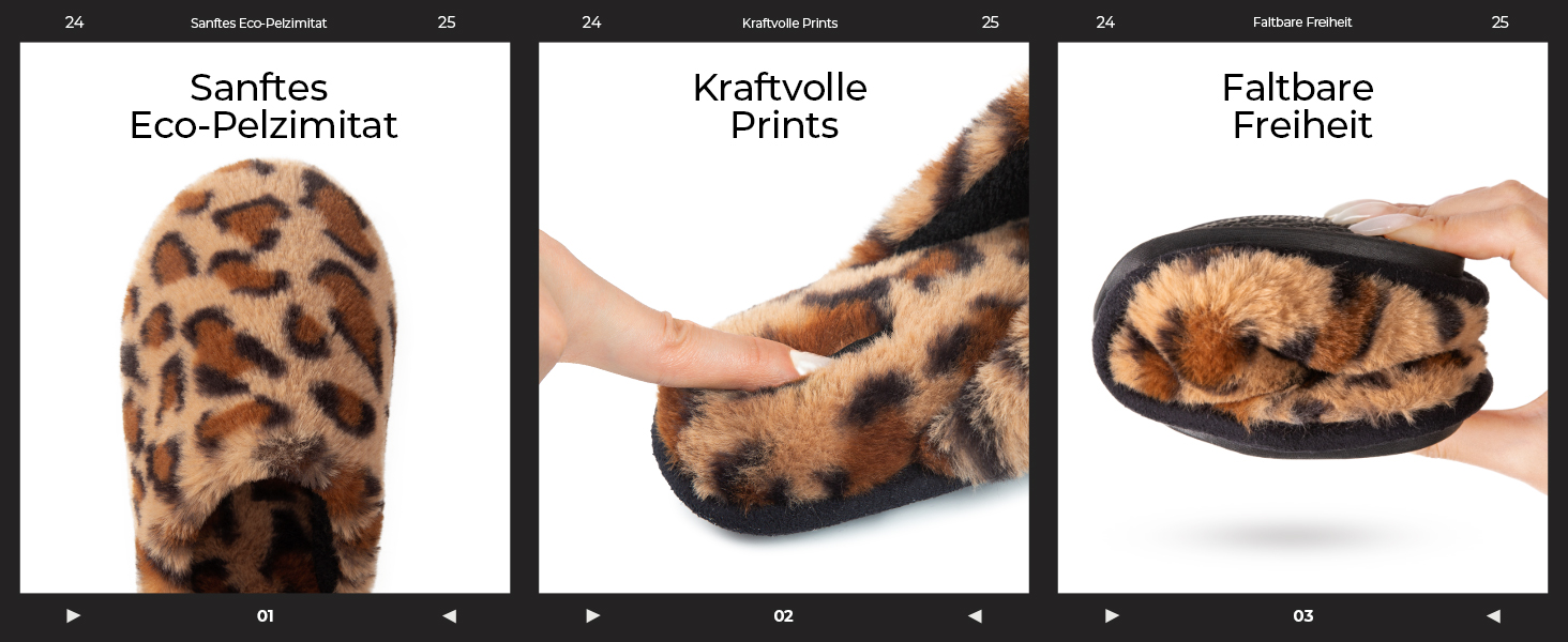 Жіночі плюшеві халапи від Snug Leaves з штучним хутром та Memory Foam, 38/39 EU, сірі