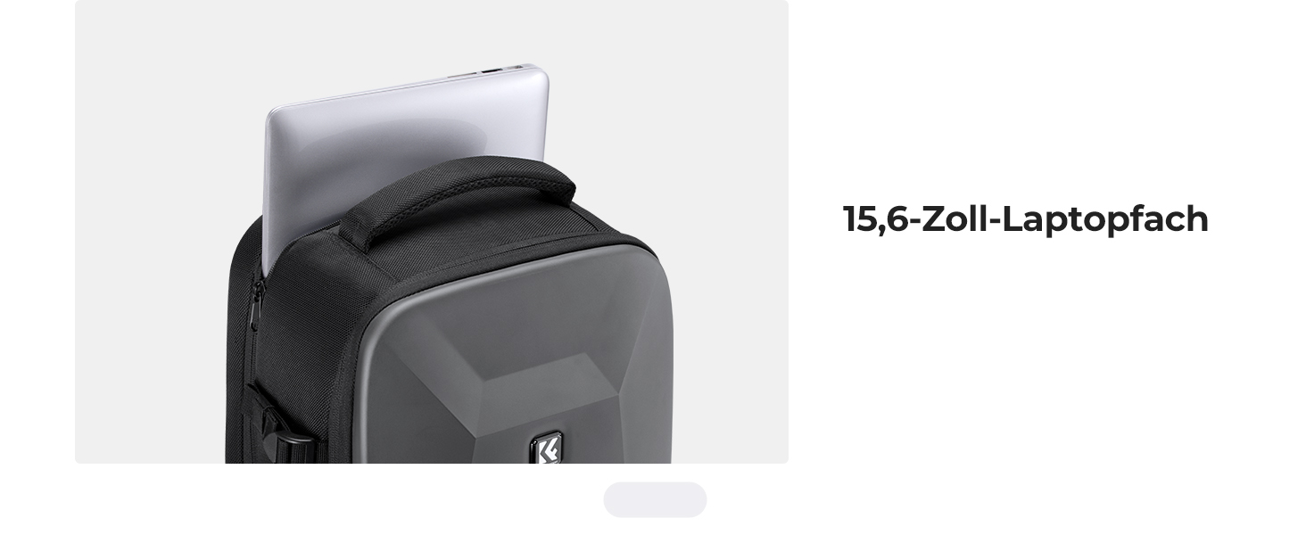 Рюкзак для фотоапарата K&F Concept з жорстким відділенням, для ноутбука 15.6