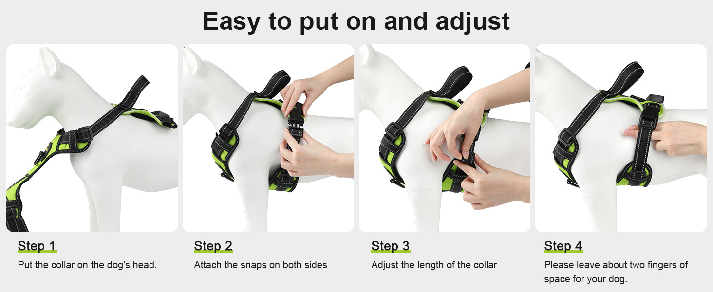 Шлейка для собак Masbri світловідбиваюча, регульована, з ручкою, м'яка підкладка, світловідбиваюча, для собак середніх та великих порід, чорно-біла, TC3005B (XL, Синій)