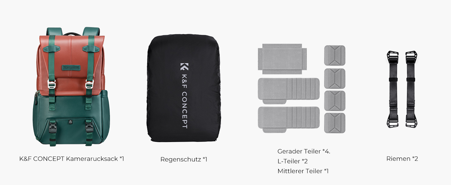 Рюкзак для камери K&F Concept 20L, з відділенням для ноутбука 15.6