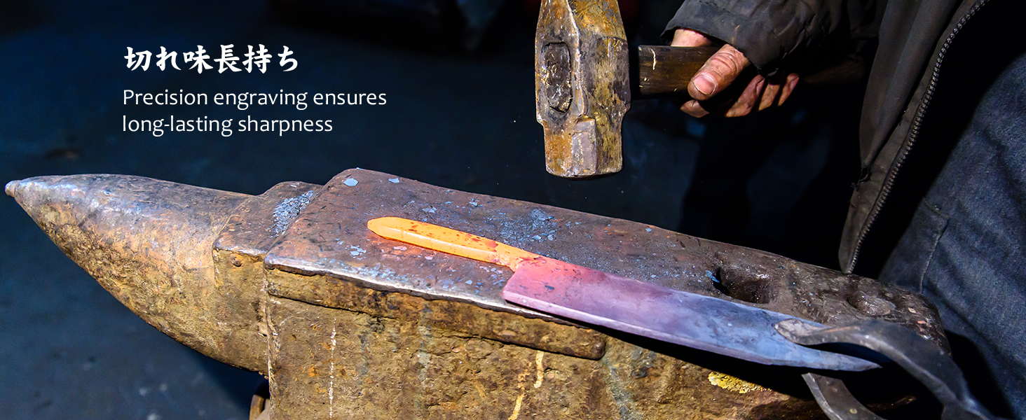 Ніж кухарський HOSHANHO 15 см з нержавіючої сталі, професійний, ергономічна ручка, срібний