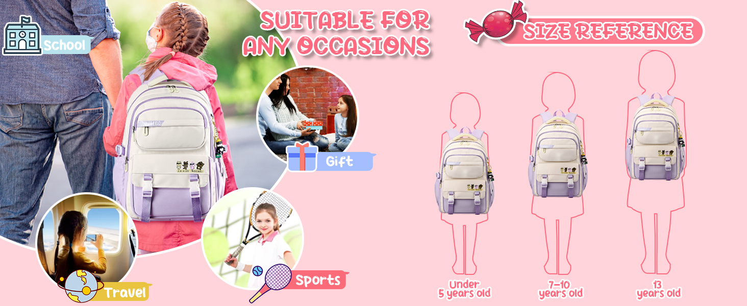 Шкільний рюкзак JANSBEN: водонепроникний, для підлітків, з відділенням для ноутбука, 30L, нейлон, коричневий