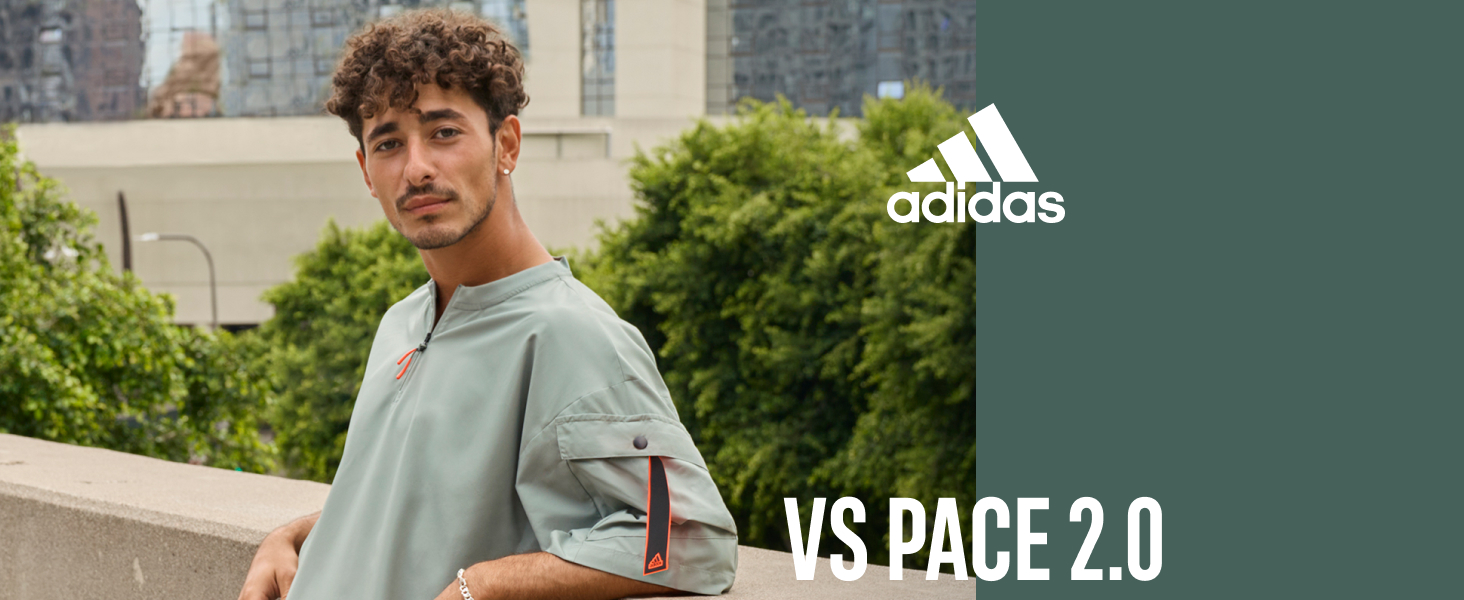 Кросівки Adidas VS Pace 2.0 для чоловіків, шкіряні, білі, артикул HP6006, розмір 42 EU