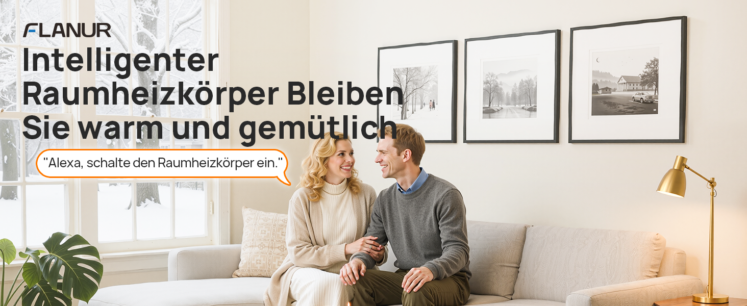 Електричний обігрівач PTC, 2000W, керамічний, тихий, з термостатом та пультом ДУ, ECO режим, 70° осциляція, таймер 12h, захист від перегріву та перекидання, чорний, 1 шт (40см)