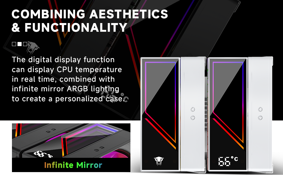 Koolance KF620 DGT ARGB CPU кулер для Intel/AMD, 265W TDP, 158mm, 2 x 120mm PWM вентилятори, чорний