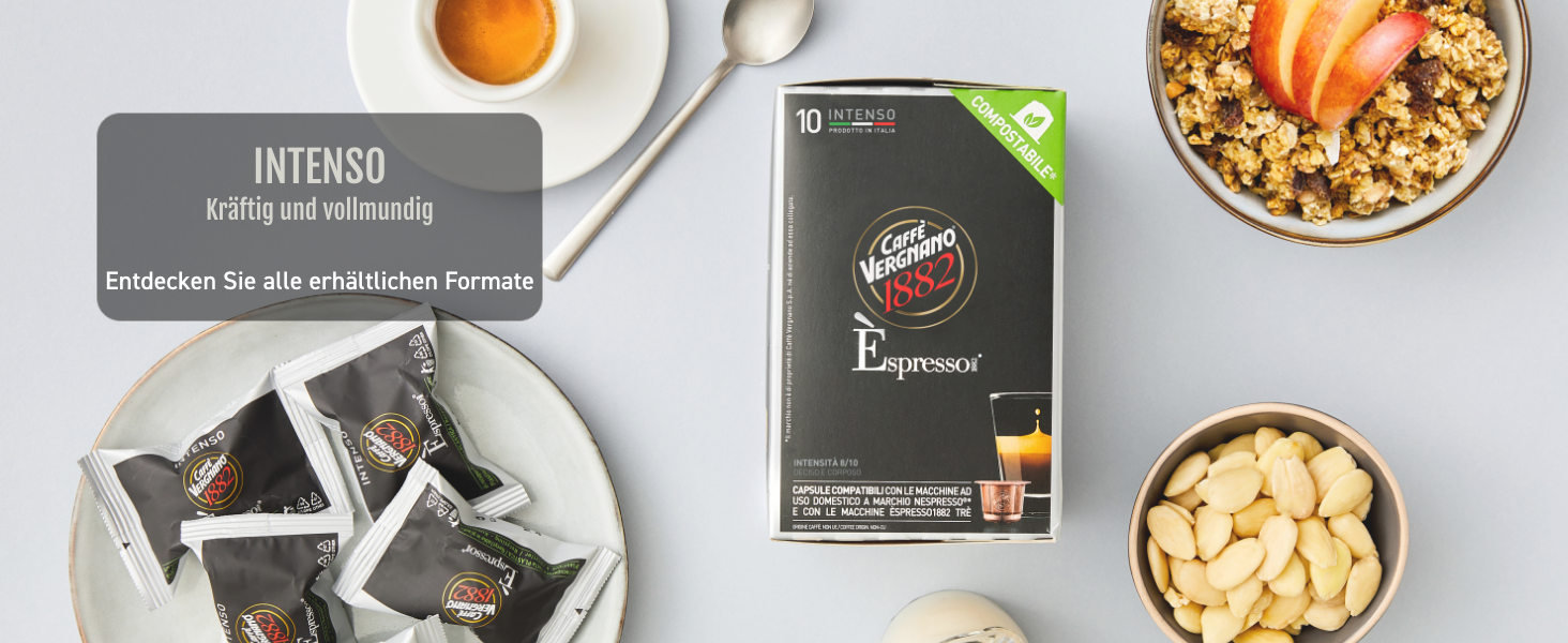 Кавові капсули Caffè Vergnano 1882 Napoli, сумісні з Nespresso, 50 шт
