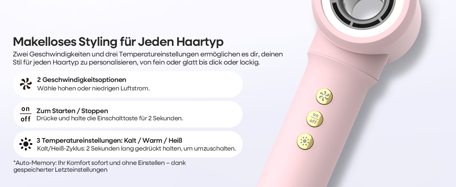 Аirstyler 7-в-1: Фен, плойка, брашинг, термощітка, автоматична завивка, іонізація, захист від пошкоджень, рожевий