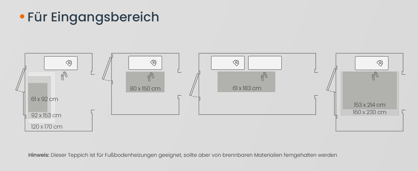 Килим SONGMICS HOME Vintage, 120x170 см, для вітальні, спальні, кухні, коридору, їдальні, сірий (TAR032G01)