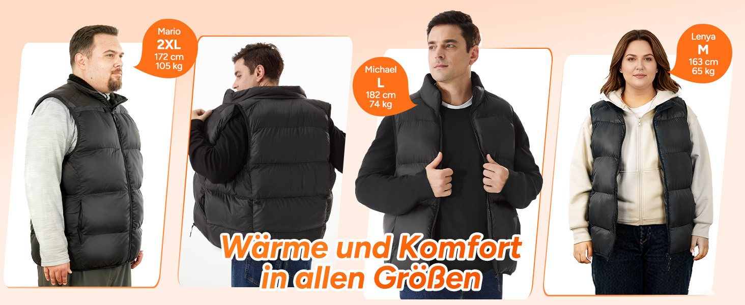 Обогрівальна жилетка Dr.Prepare для чоловіків та жінок з Powerbank 16000mAh, 3 режими нагріву, 10 зон нагріву, для активного відпочинку, подорожей, спорту, чорна