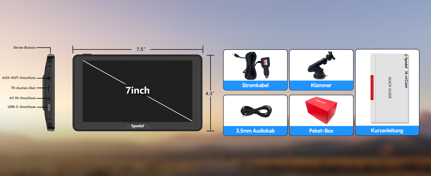 Безпровідний CarPlay і Android Auto Spedal CL786, 7
