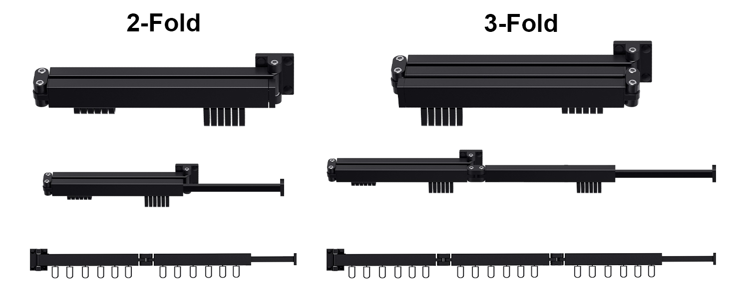Висувний сушильник для білизни настінний з гачками, компактний для балкона, ванної кімнати, спальні (білий)