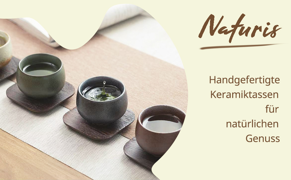 Набір кавових чашок для капучино 4x210мл, бежеві, порцеляна, ручної роботи, без ручки, для лате макіато, сумісність з посудомийною машиною