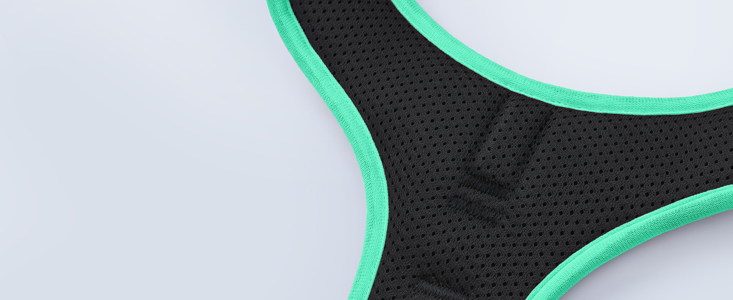 Шлейка для собак великих порід Eagloo, анти-тяга, з відбиваючими смугами, регульована, для Лабрадора, L (1 шт, м'ятно-зелений & фіолетовий)