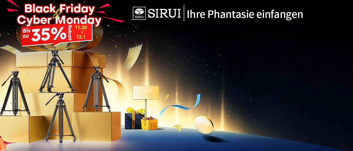 Штатив відео SIRUI AVT-11 з 360° Fluid-головкою, 180 см, для DSLR/Camcorder, алюміній, вантажопідйомність 10 кг