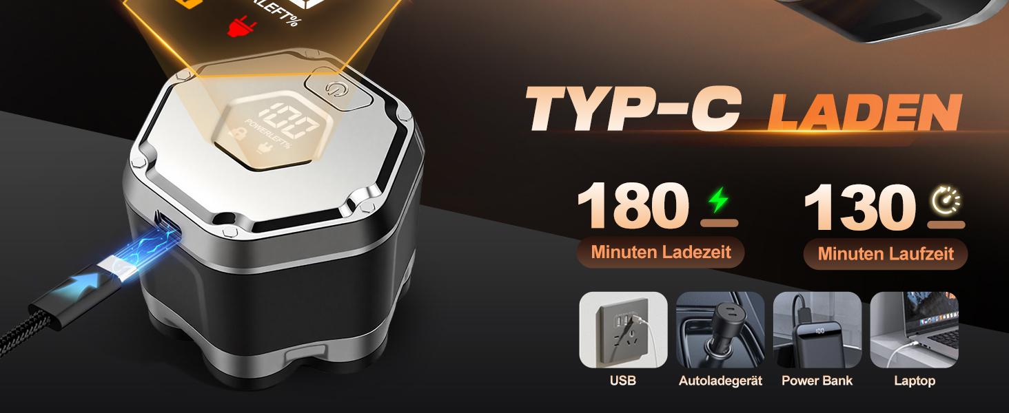 Електрична бритва для голови Glatzenrasierer Herren 7D з LED дисплеєм, водонепроникна (IPX5), чорна