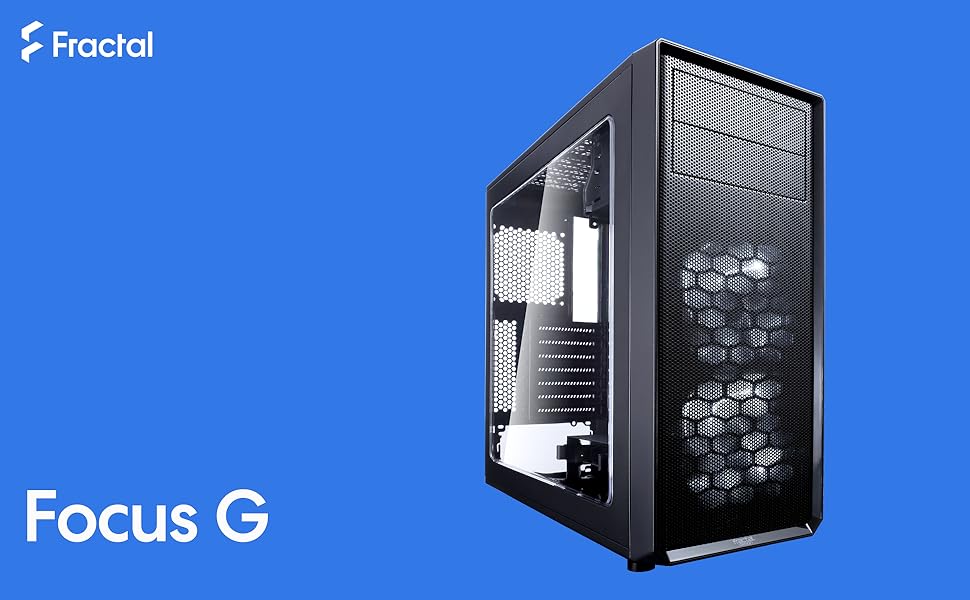 Корпус ПК Fractal Design Focus G Black Window - чорний, Midi Tower для ігрового ПК