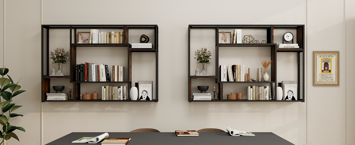 Стильне металеве виноградне реіал на стіну з LED-підсвічуванням, 3 яруси, чорний, 120x80 см