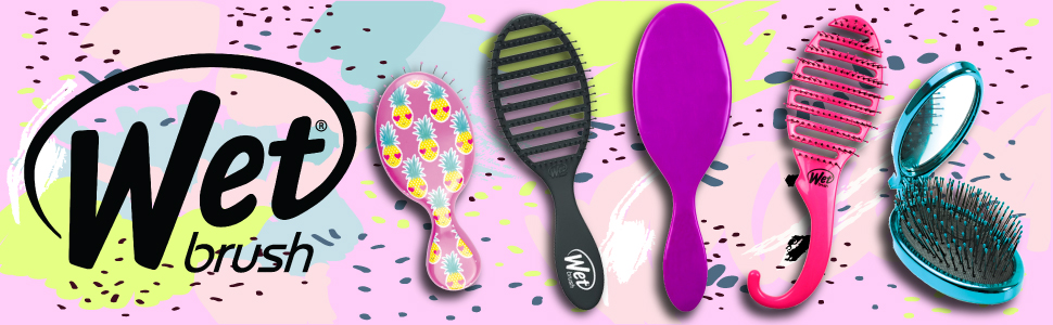 WET BRUSH Paddle Detangler Brush чорного кольору - щітка для розчісування мокрого волосся, 1 шт.