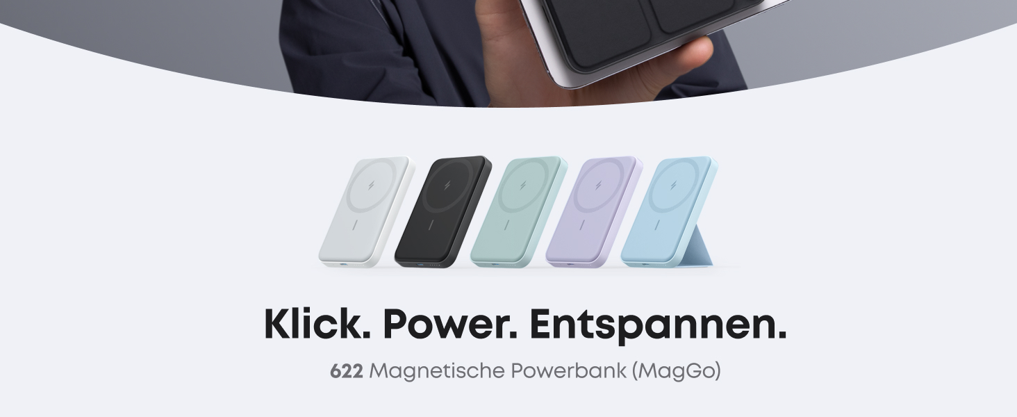 Anker MagGo Powerbank 5000mAh з магнітним кріпленням, USB-C, для iPhone 17/16/15/14/13/12, Interstellar