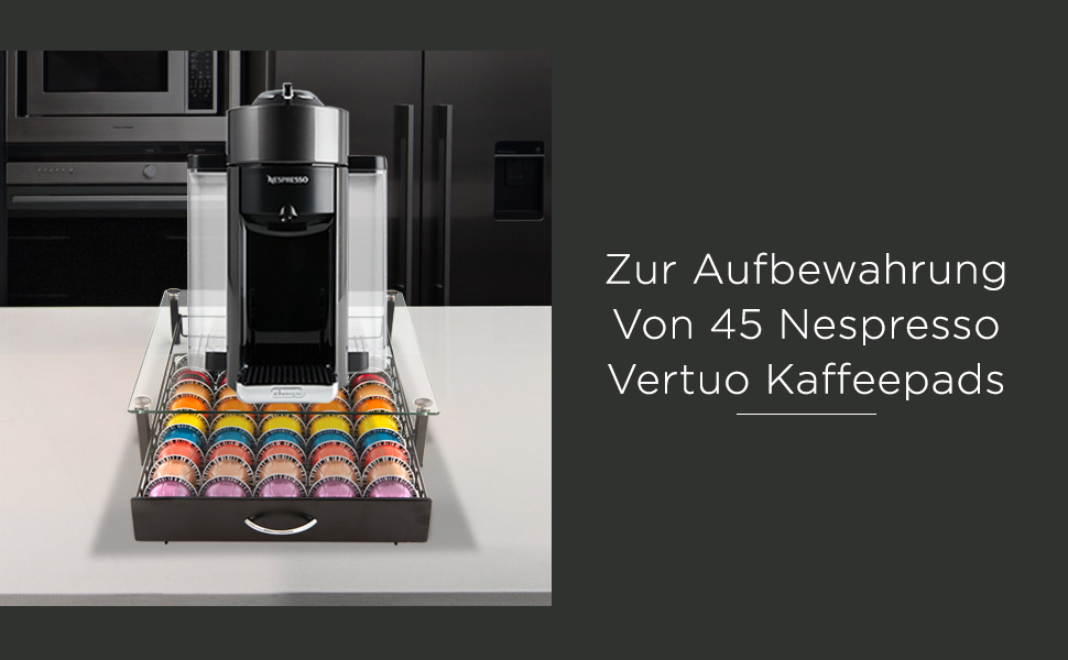 Підставка для капсул Nespresso Vertuo Peak Kaffee - 70 шт. (45 касет) - Організатор для капсул Vertuo Line