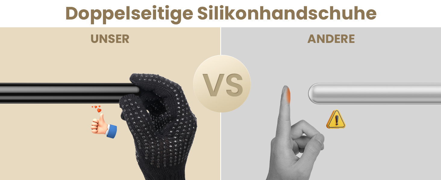 ELEHOT Локкенстаб 5 в 1: три циліндри, керамічне покриття, 10-32 мм, аксесуари, рукавички, кліпси