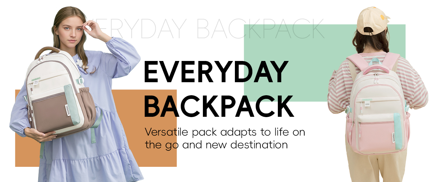 Шкільний рюкзак для дівчинки-підлітка 2025, для старшої школи, водонепроникний, для ноутбука 15.6