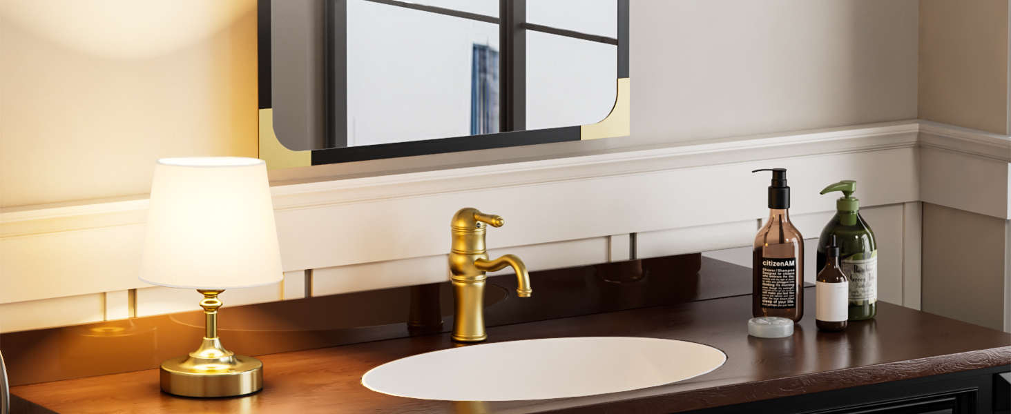 LED настільна лампа бездротова з торшером з льону, сенсорне керування, регулювання яскравості, USB-C, для спальні, вітальні, кухні, 40см, мідь