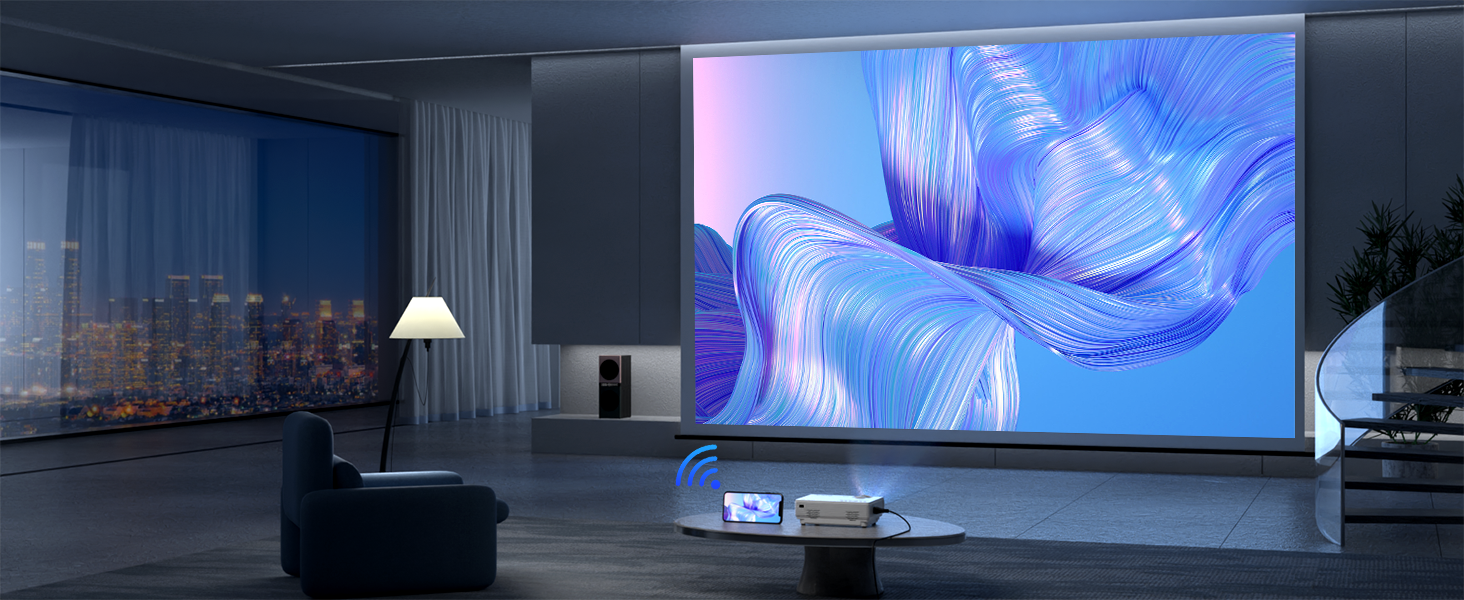 Міні проектор XuanPad A-24000L: WiFi, Bluetooth, 1080P, Підтримка HDMI, USB, AV, для iPhone/Android