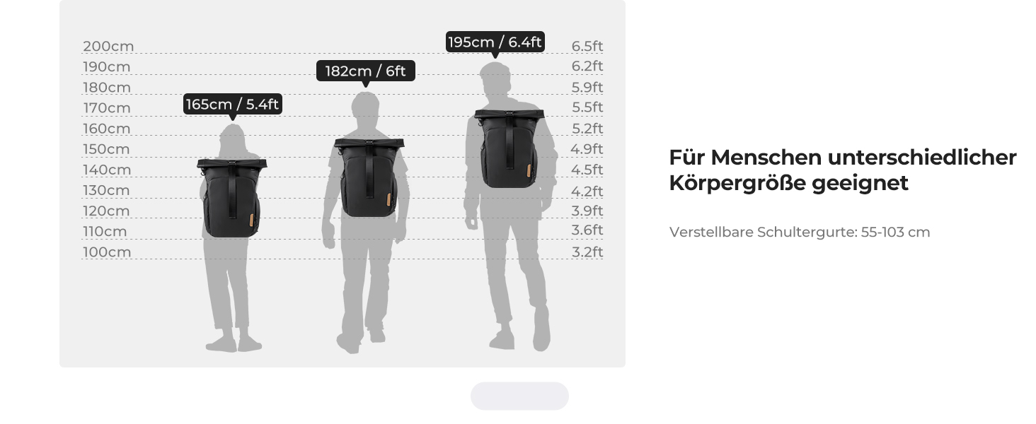 Рюкзак для камери K&F CONCEPT, водонепроникний, великий, з розширеним об'ємом, відділення для ноутбука 15.6 дюймів, для DSLR/SLR камер