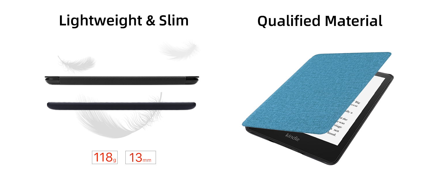 Чохол WALNEW для Kindle Paperwhite 11 (M2L3EK, M2L4EK), чорний, з авто-вимиканням