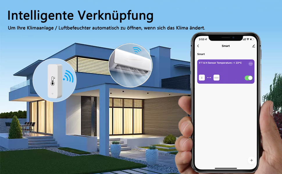 Wi-Fi смарт термометр-гігрометр, цифровий датчик температури та вологості для приміщень, з керуванням через додаток, сумісний з Alexa/Google Home, комплект 4 шт. Для теплиць, підвалів, дому.