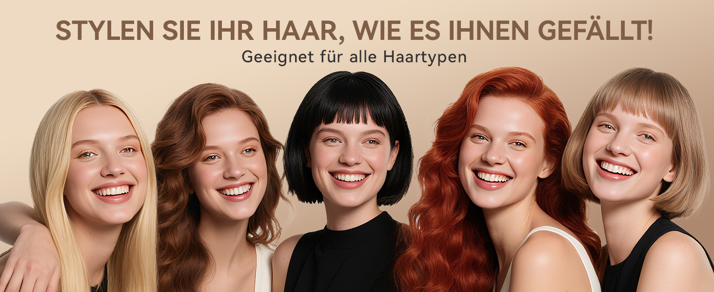 Іонізатор для волосся Föhn, 1800W, з насадкою-дифузором, 3 режими температури, безліч налаштувань швидкості, портативний фен, Marineblau (морський блакитний)